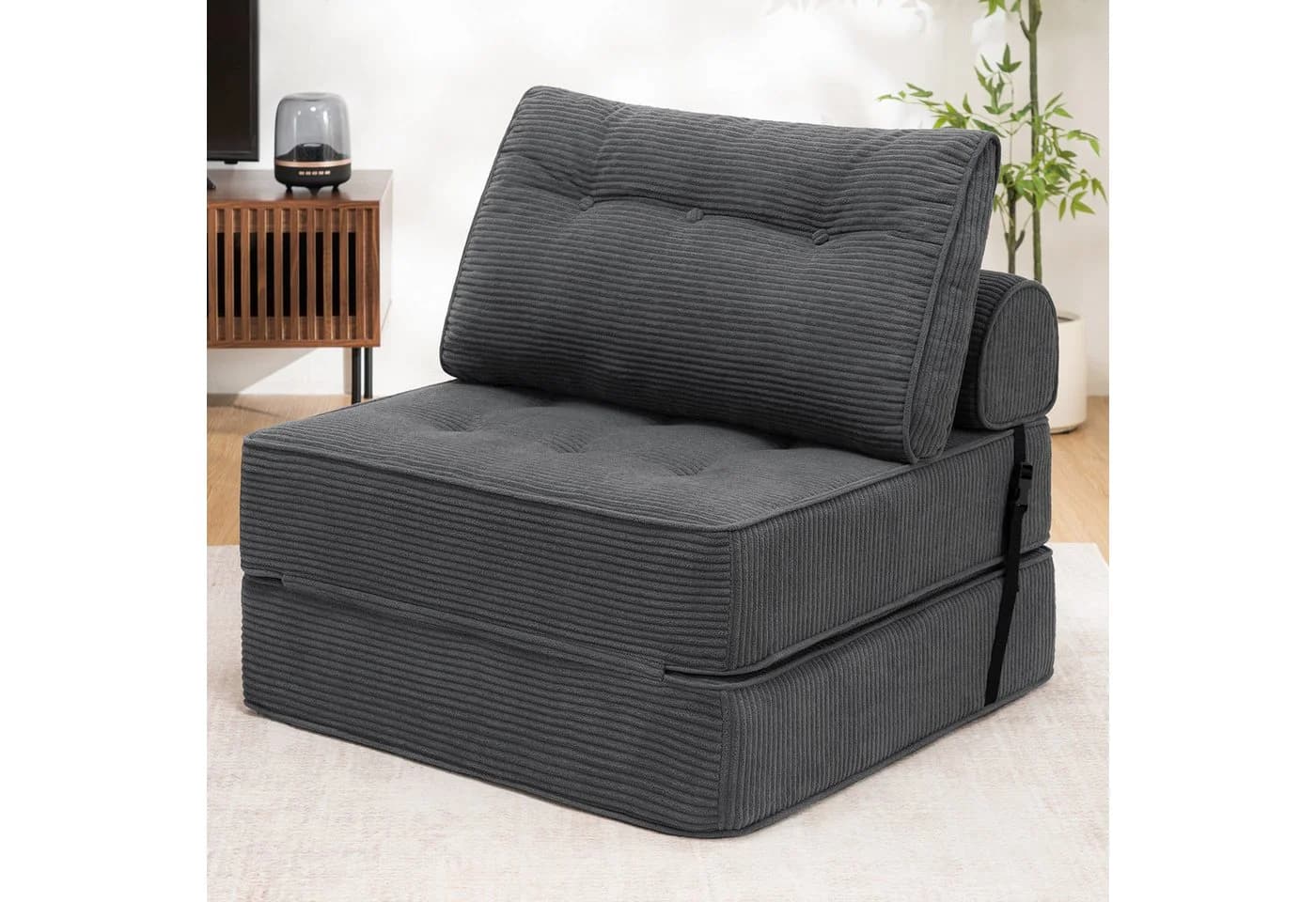 MECO Schlafsofa Klappsofa Cordstoff Vollschaum-Polsterung - Bild 2