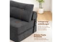 MECO Schlafsofa Klappsofa Cordstoff Vollschaum-Polsterung Bild 4