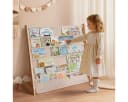 CAVEEN Kinder-Bücherregal 5 Ebenen Beige Bild 2