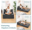 MECO Schlafsofa 3-in-1 Cord-Bezug Modern Bild 3