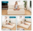 MECO Schlafsofa Modernes Klappsofa 80x150x40 cm Bequemes Cord-Sofa-Bett Bild 3