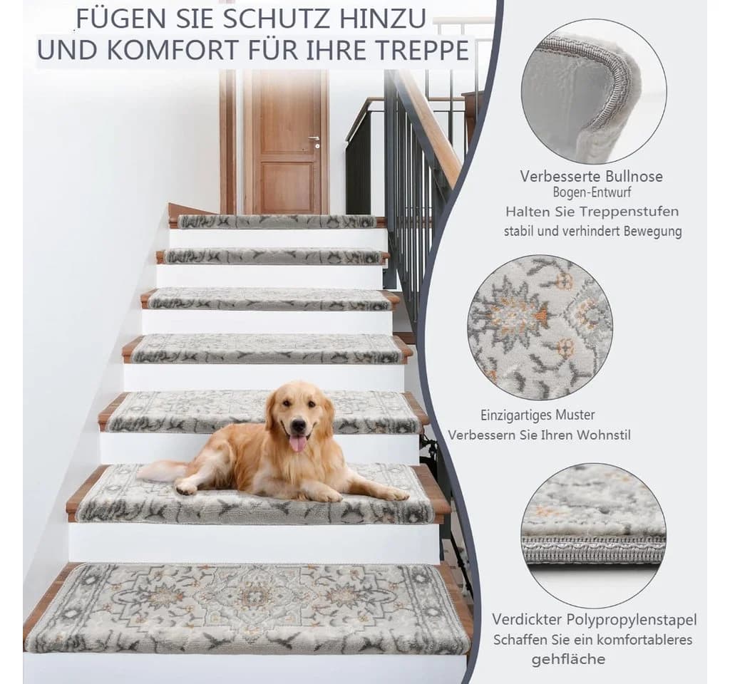 MECO Stufenmatte 15-teiliges Set Bullnose-Kante - Bild 3