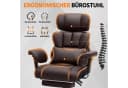 Hoffree Bürostuhl Ergonomisch Gaming-Stuhl Kunstleder Verstellbare Kopfstütze Bild 3