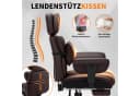 Hoffree Bürostuhl Ergonomisch Gaming-Stuhl Kunstleder Verstellbare Kopfstütze Bild 4