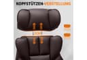 Hoffree Bürostuhl Ergonomisch Gaming-Stuhl Kunstleder Verstellbare Kopfstütze Bild 5