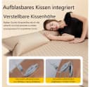 MECO Egg Nest Luftmatratze Selbstaufblasbar mit Kissen Khaki Bild 1
