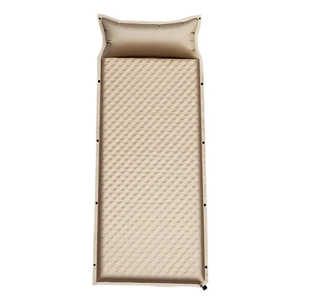 MECO Egg Nest Luftmatratze Selbstaufblasbar mit Kissen Khaki - Bild 2