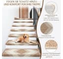 MECO Stufenmatte Rechteckig 0.75 mm Rutschfeste Bullnose Treppenstufenmatten 15er Set Selbstklebend Bild 3