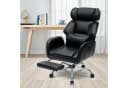 Hoffree Chefsessel Ergonomisch Chenille Schwarz 200kg Belastbar Bild 1