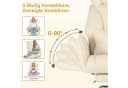 Hoffree Chefsessel Ergonomischer Bürostuhl Beige 200kg Belastbar Bild 5