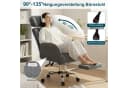 Hoffree Chefsessel Ergonomisch Grau Chenille 200kg Belastbar Bild 1