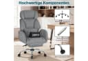 Hoffree Chefsessel Ergonomisch Grau Chenille 200kg Belastbar Bild 4