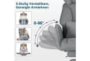 Hoffree Chefsessel Ergonomisch Grau Chenille 200kg Belastbar Bild 5
