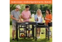 Warmounts Multifunktionaler Grilltisch Klappbar Schwarz Bild 1
