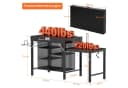 Warmounts Multifunktionaler Grilltisch Klappbar Schwarz Bild 4