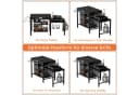Warmounts Multifunktionaler Grilltisch Klappbar Schwarz Bild 5