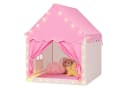 Insma Prinzessinnen-Spielzelt 2 IN 1 mit LED-Sternenlichtern & Spielmatte Rosa Bild 2