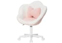 Hoffree Kinderstuhl Rosa Ergonomischer Drehstuhl mit Lendenkissen Bild 2
