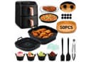 Insma Backform Airfryer Zubehör Set 21-tlg. Silikonformen & Pizzablech Bild 2