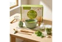 VONATES Matcha Set 9-teilig Keramik Bambus Grün/Rosa Bild 2