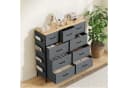 FUROKOY Kommode Stauraumschrank Retro Stil Grau 9 Schubladen Bild 3