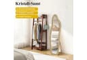 FUROKOY Ganzkörperspiegel Gold Kristall-Samt Rahmen Asymmetrisch Bild 5