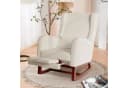 FUROKOY Schaukelstuhl Relaxsessel Beige Bild 2