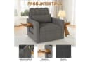 FUROKOY Schlafsofa Daybett 2-in-1 mit verstellbarer Rückenlehne Grau Bild 1