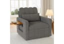 FUROKOY Schlafsofa Daybett 2-in-1 mit verstellbarer Rückenlehne Grau Bild 2