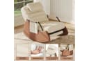 FUROKOY Schaukelstuhl Beige mit verstellbarer Rückenlehne Bild 1
