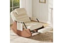 FUROKOY Schaukelstuhl Beige mit verstellbarer Rückenlehne Bild 2