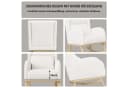 FUROKOY Schaukelsessel Massivholzfüße Schlafzimmer Weiß Bild 3