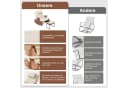 SEEZSSA Ohrensessel Schaukelstuhl mit Hocker Beige Modern Bild 4