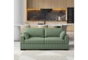 ADWOLT Ecksofa Grün Cord mit ergonomischer Rückenlehne Bild 1