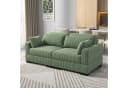 ADWOLT Ecksofa Grün Cord mit ergonomischer Rückenlehne Bild 2