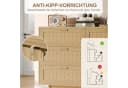 zebery Kommode 6 Schubladen Sideboard Naturholz Rattan Bild 4