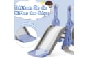 zebery 4-in-1 Kinderrutsche mit Schaukel und Basketballkorb Blau Bild 3