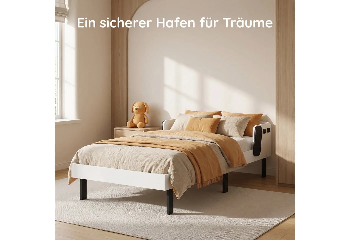 zebery Kinderbett Weiß mit Lattenrost - Bild 5