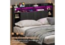 Yelenaro Polsterbett 140x200 Grau mit LED & Stauraum Bild 3