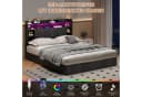 Yelenaro Polsterbett 140x200 Grau mit LED & Stauraum Bild 5