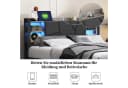 zebery Polsterbett mit LED, Stauraum & USB-Anschluss Bild 1