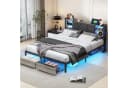zebery Polsterbett mit LED, Stauraum & USB-Anschluss Bild 2