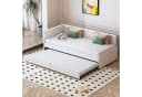 zebery Polsterbett Daybett Beige mit Ausziehbett Bild 3