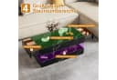 BELUPAI Couchtisch Marmoroptik Schwarz mit LED Bild 3