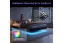 Furnishings Home Polsterbett Doppelbett LED 160x200 cm Schwarz Bild 3