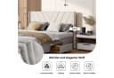 Furnishings Home Polsterbett mit Schubladen und Lattenrost Leinen Bild 5