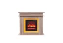 Furnishings Home Elektrokamin Standkamin mit 3D-Flammeneffekt und Heizung Bild 1