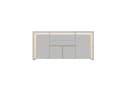 Gdood Sideboard mit 4 Türen, LED Hochglanz 160x35x75cm Bild 3