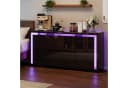 Gdood Sideboard mit 4 Türen LED Hochglanz Kommode Buffet Bild 2
