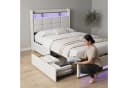 Furnishings Home LED Polsterbett 90x200 cm mit Stauraum und LED-Beleuchtung Bild 1